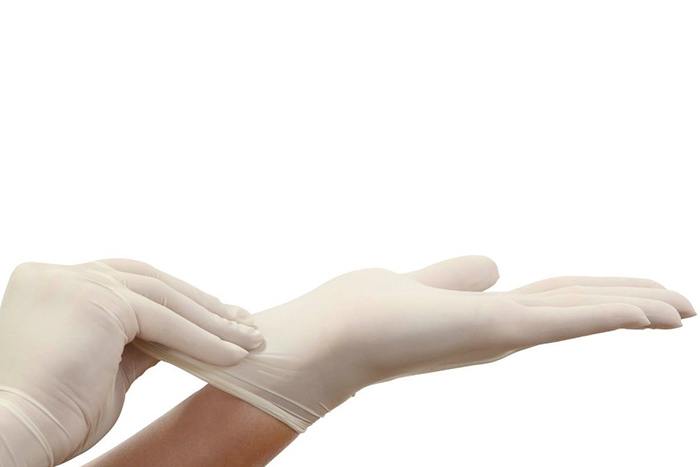NBR para exámenes quirúrgicos guantes de nitrilo